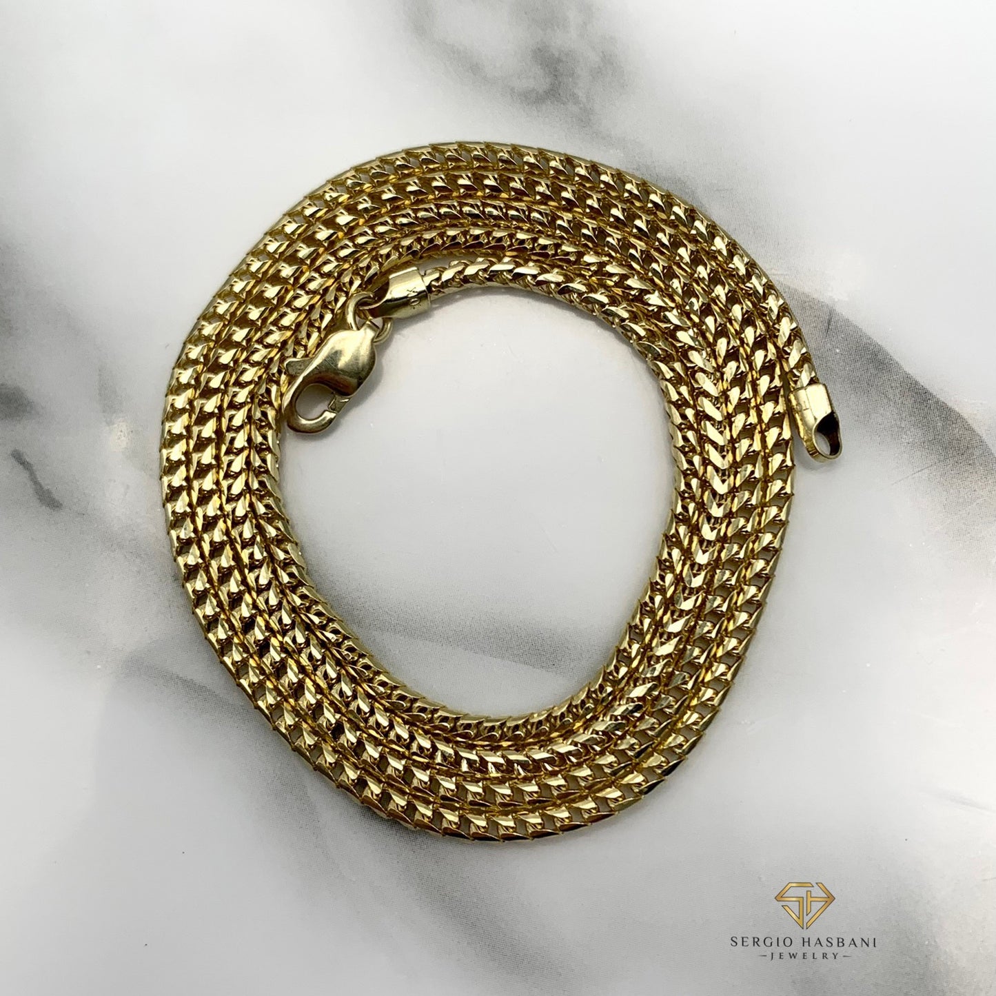 10K 2MM Solid Rounded Franco Chain