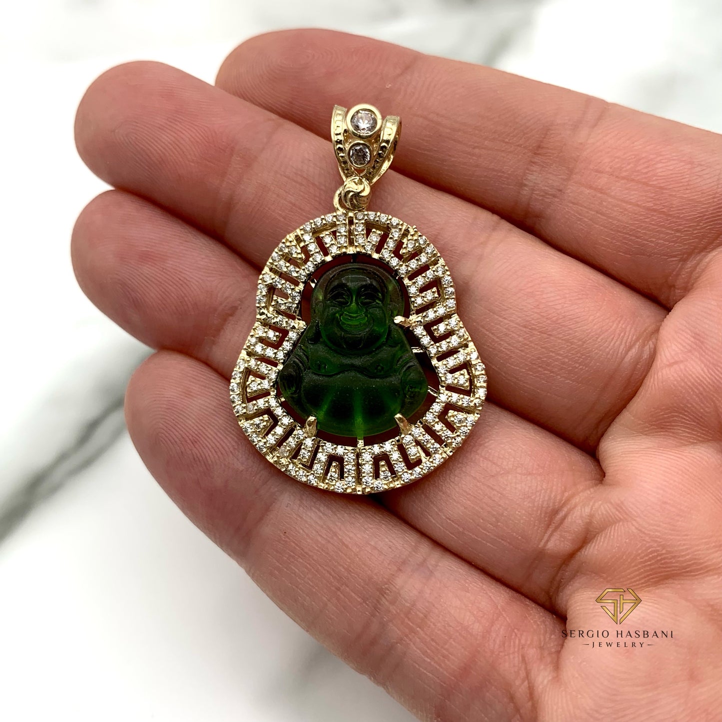 10K BUDDHA Pendant