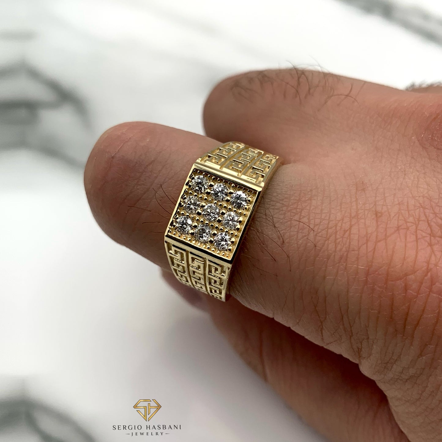 10K CARI Diamond Ring