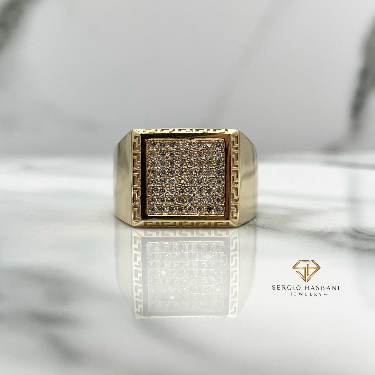 10K CARO Diamond Ring