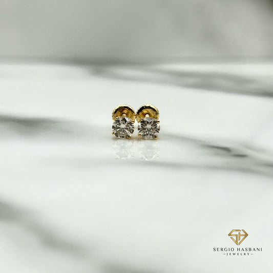 10K 0.55ct Diamond Stud Earrings