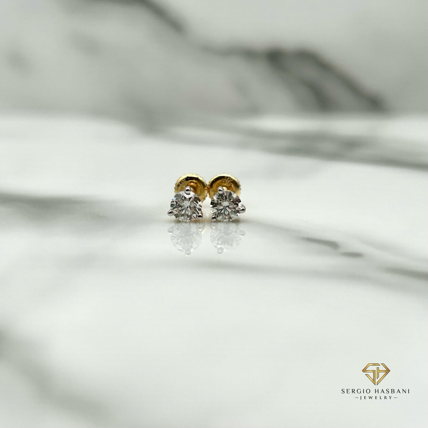 14K 0.50ct VS Diamond Stud Earrings