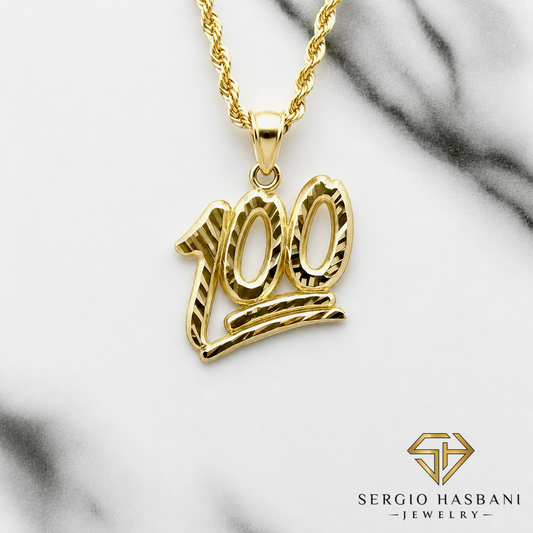 10K ONE HUNDRED Pendant