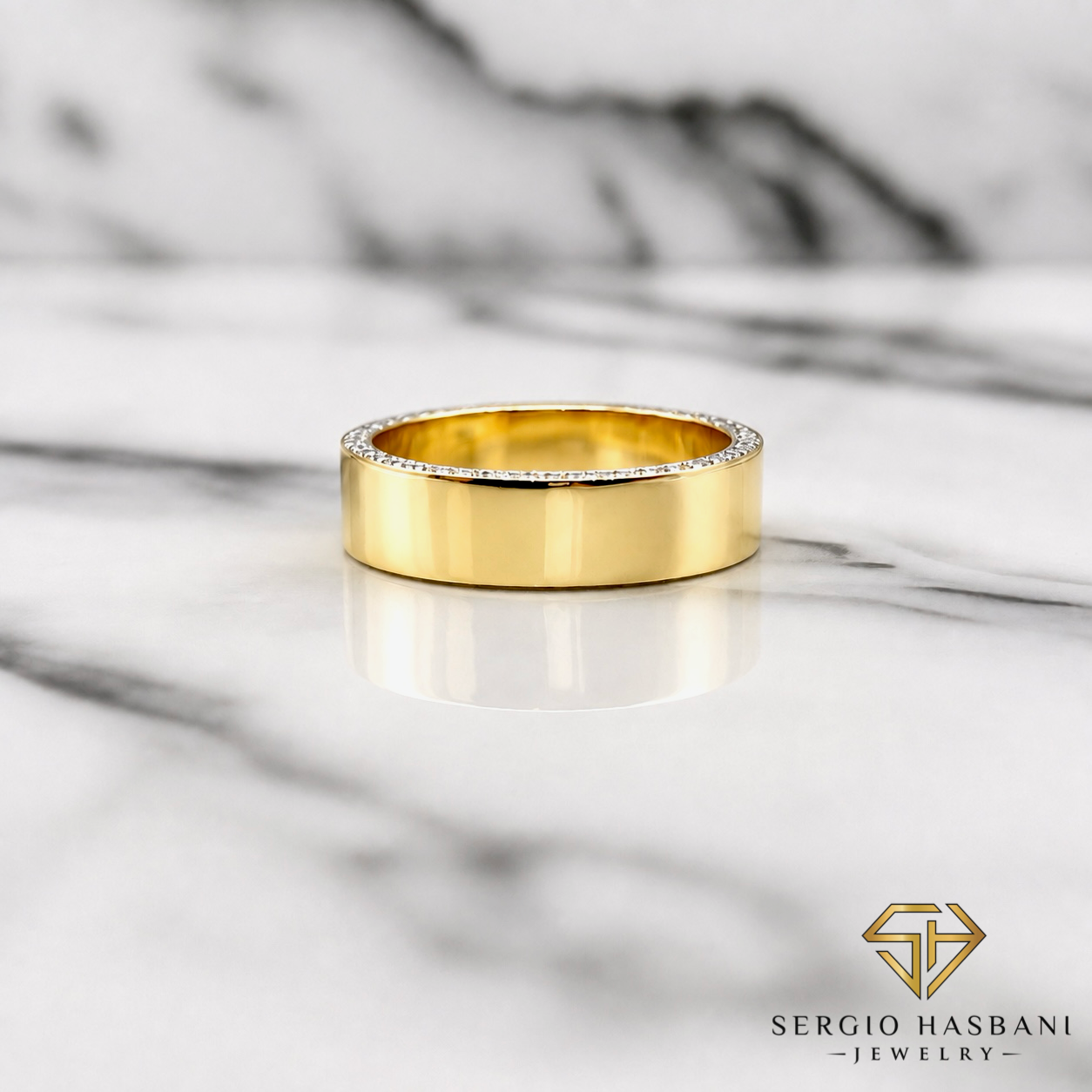 14K EDGE VVS Lab Diamond Ring