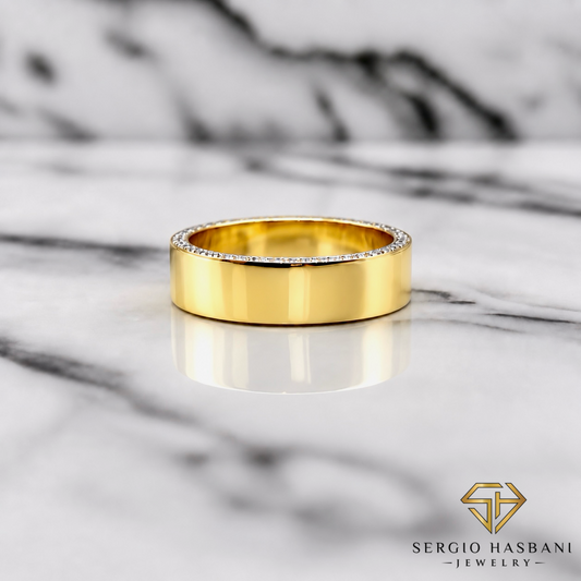 14K EDGE VVS Lab Diamond Ring