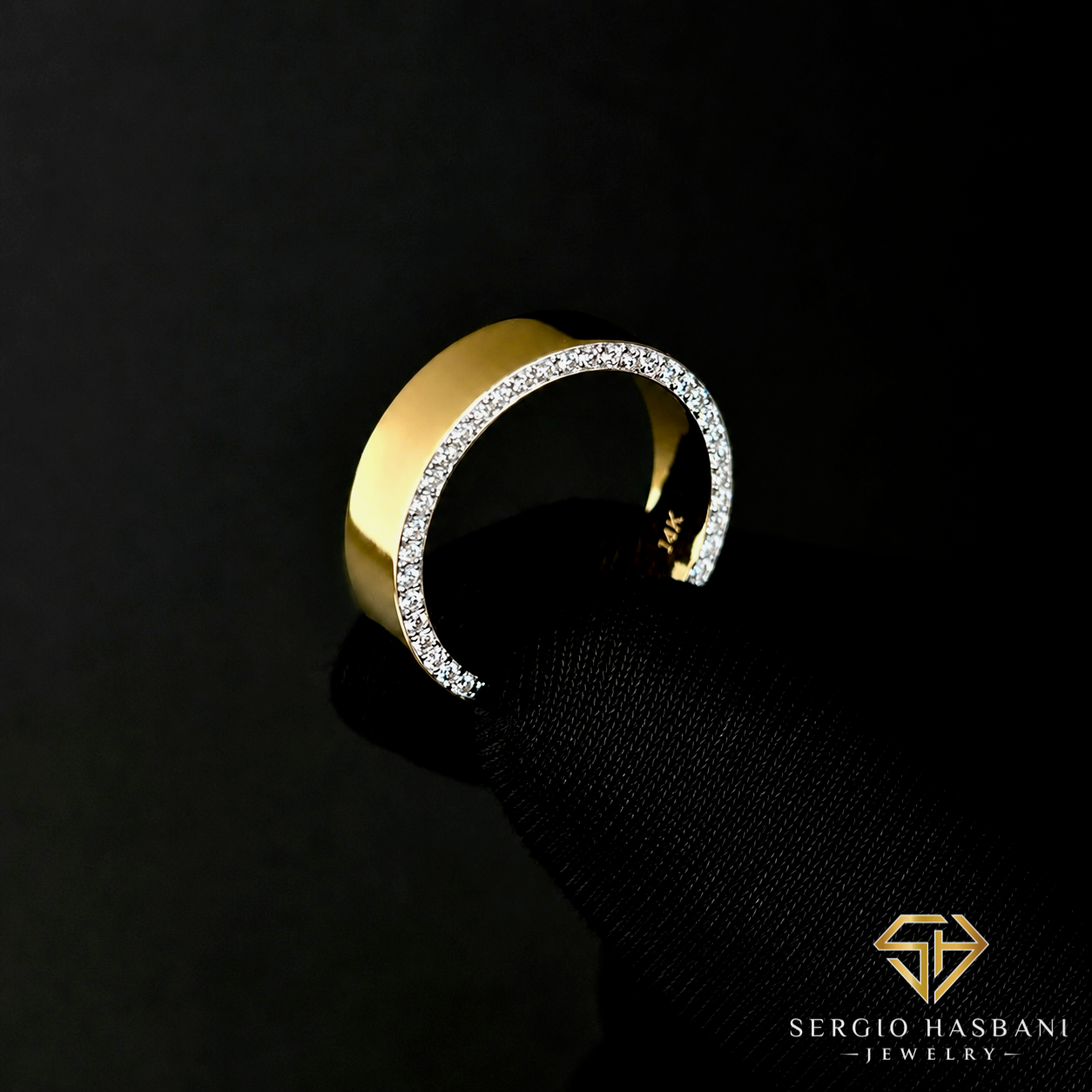 14K EDGE VVS Lab Diamond Ring
