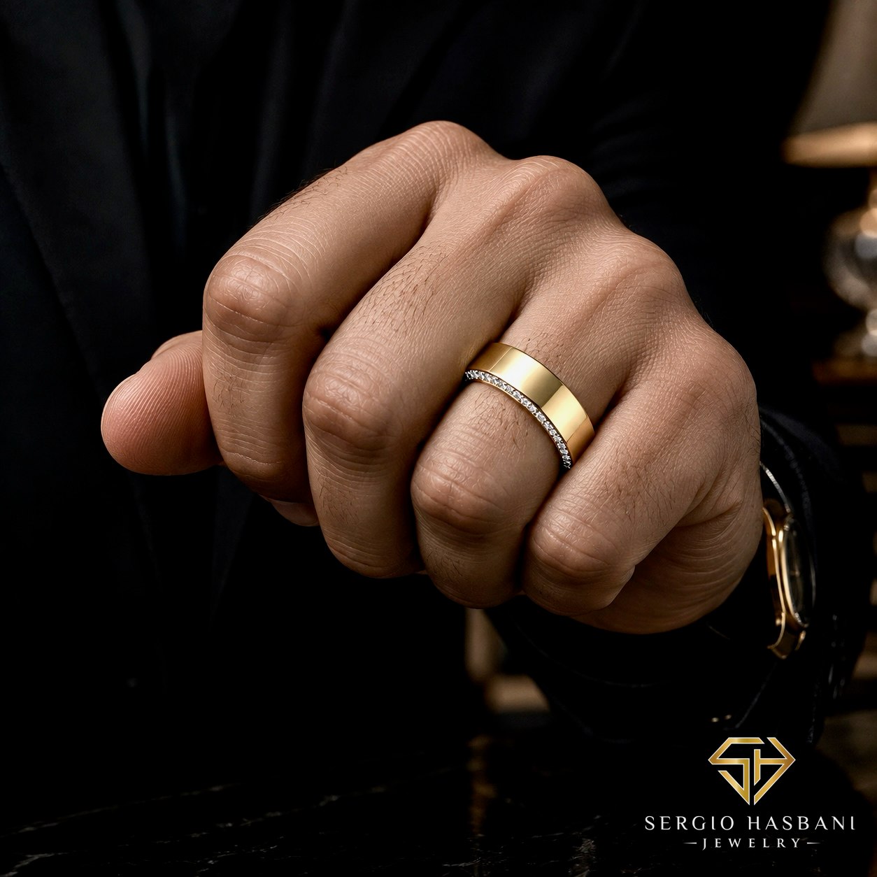 14K EDGE VVS Lab Diamond Ring