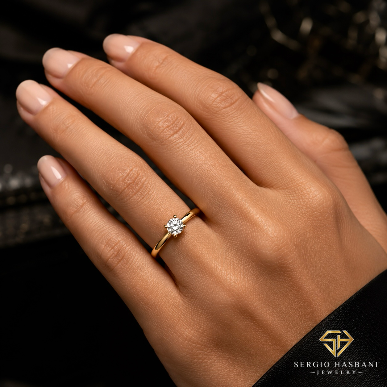 18K 0.25CT SOLITAIRE Lab Diamond Ring