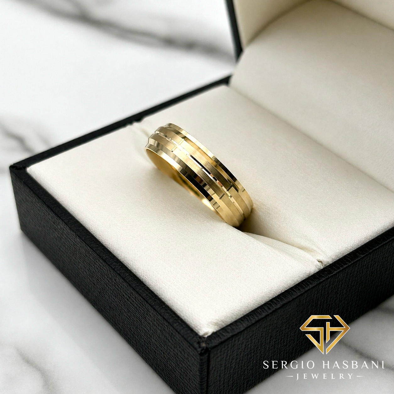 18K SOLID GHS WEDDING BAND