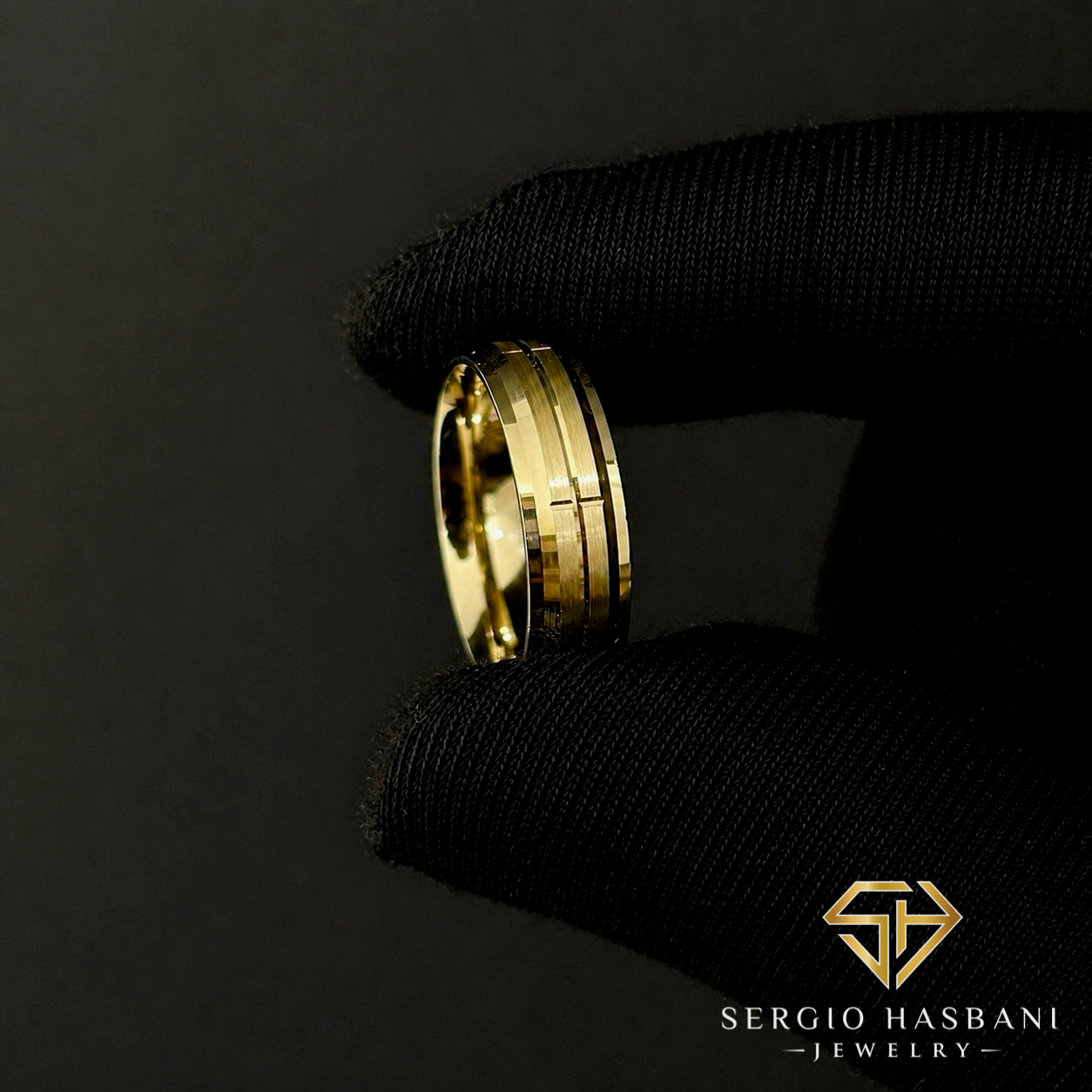 18K SOLID GHS WEDDING BAND