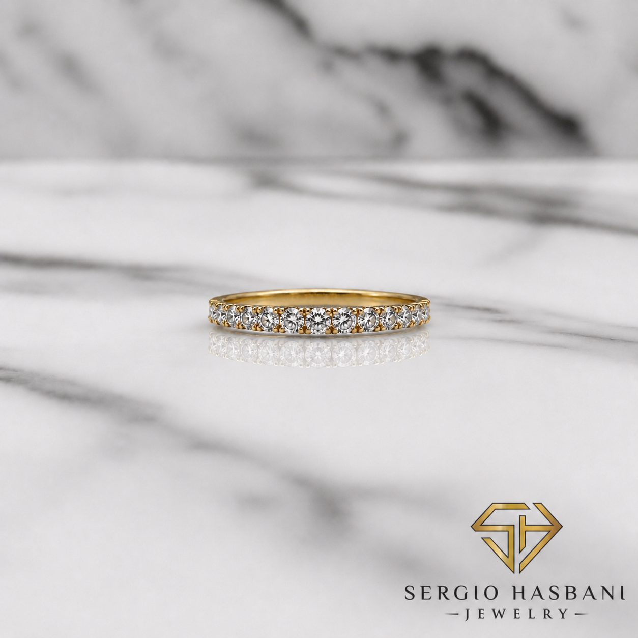 18K GRADIORA VVS Lab Diamond Ring