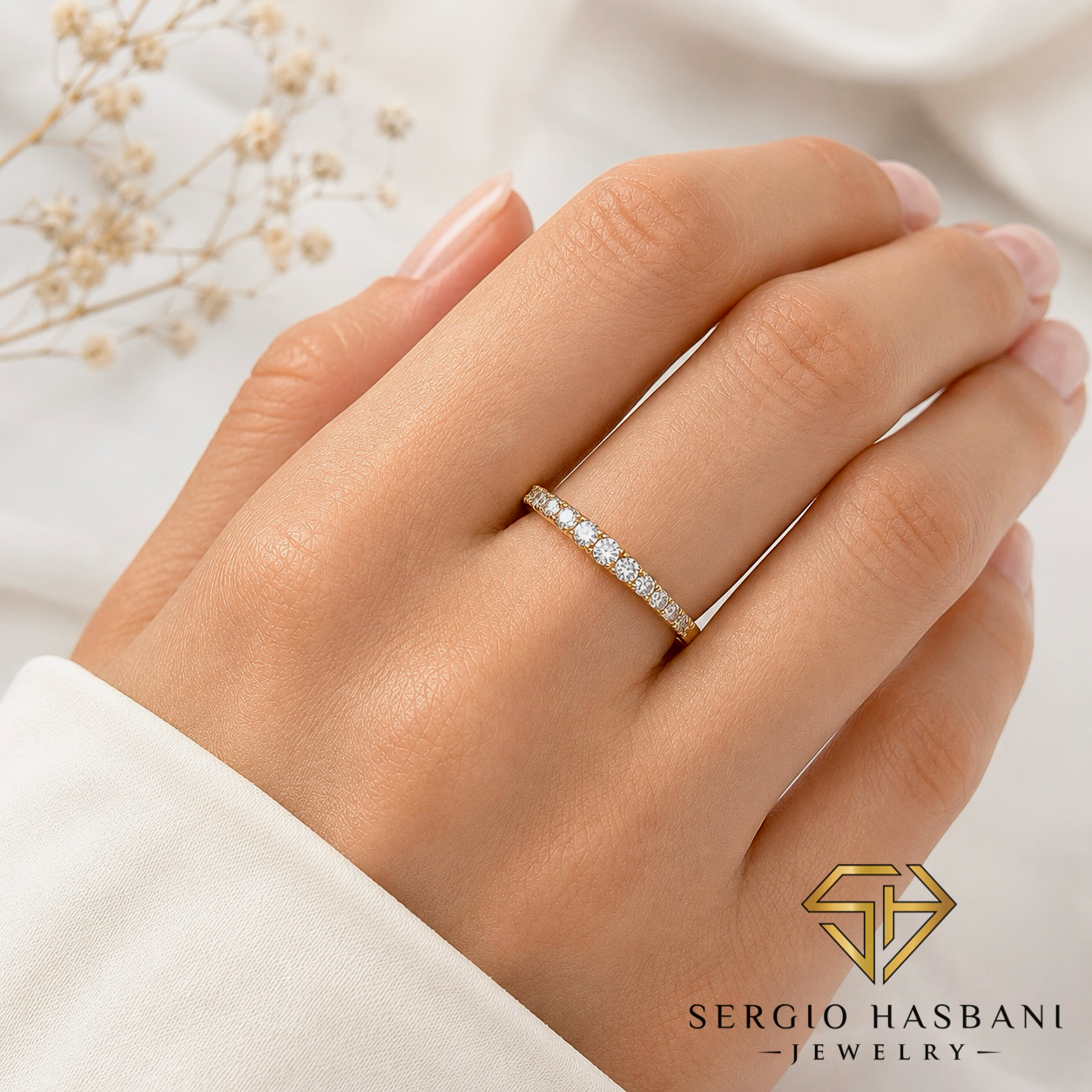 18K GRADIORA VVS Lab Diamond Ring