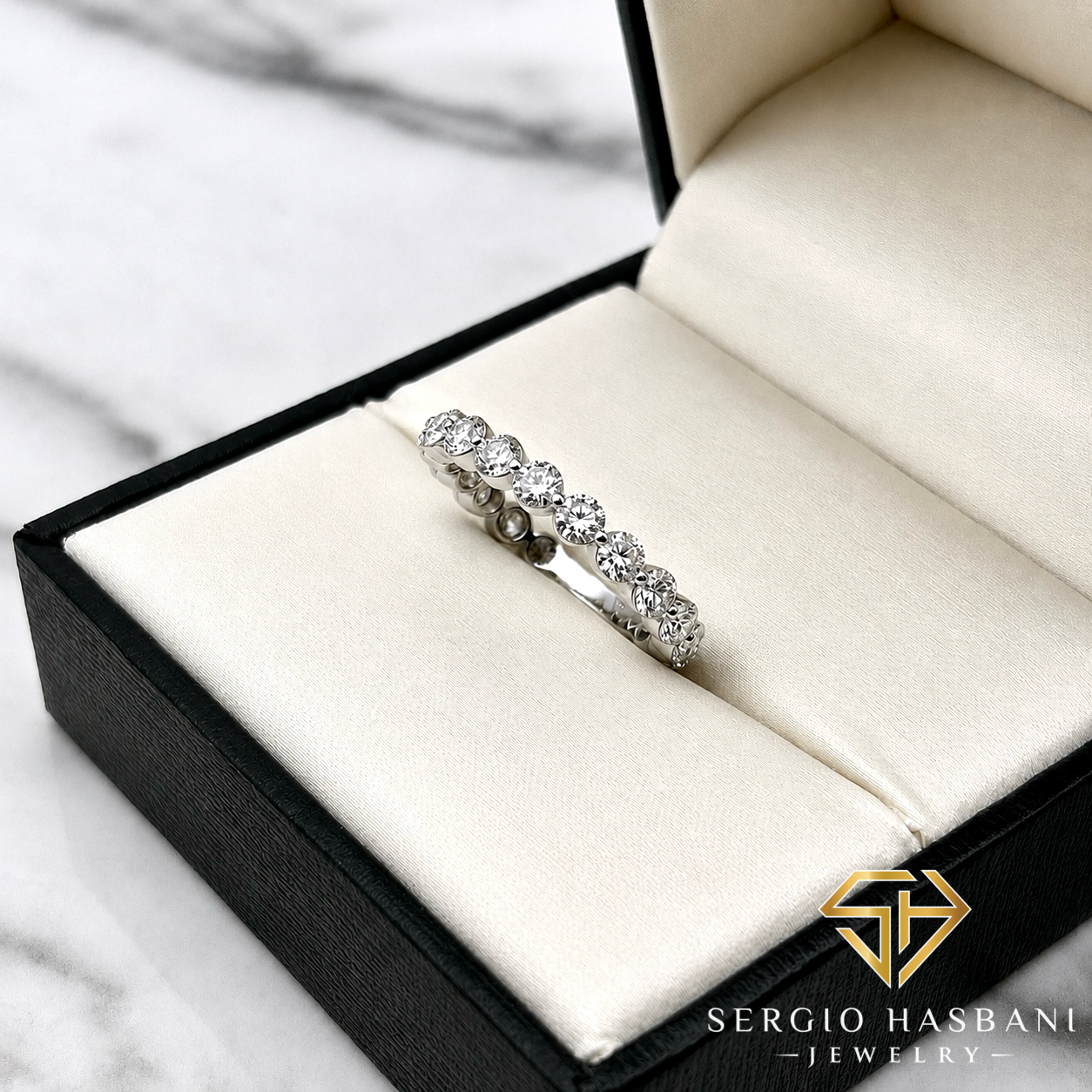 18K ORBÉE VVS Lab Diamond Eternity Ring