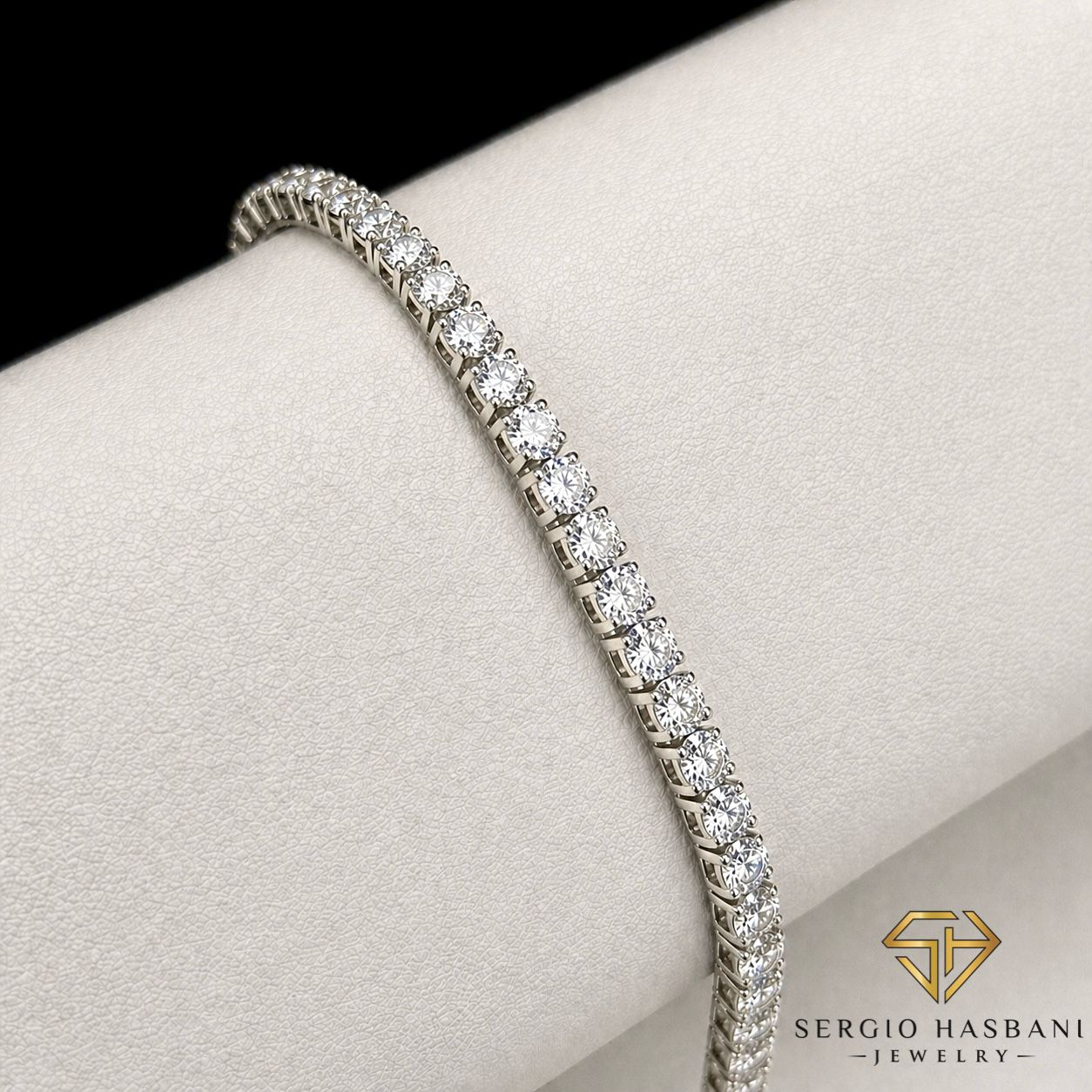 10K 3.5MM VVS Lab Diamond Tennis Bracelet