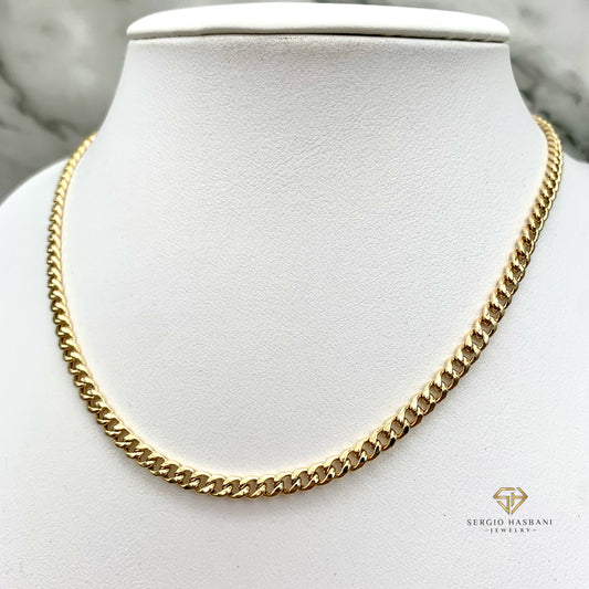 10K 4.5MM Baby Cuban Link Necklace