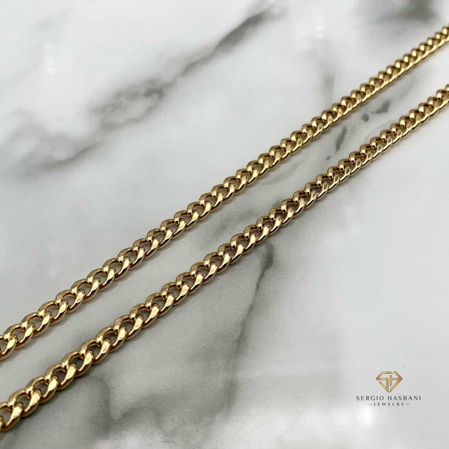 10K 4.5MM Baby Cuban Link Necklace