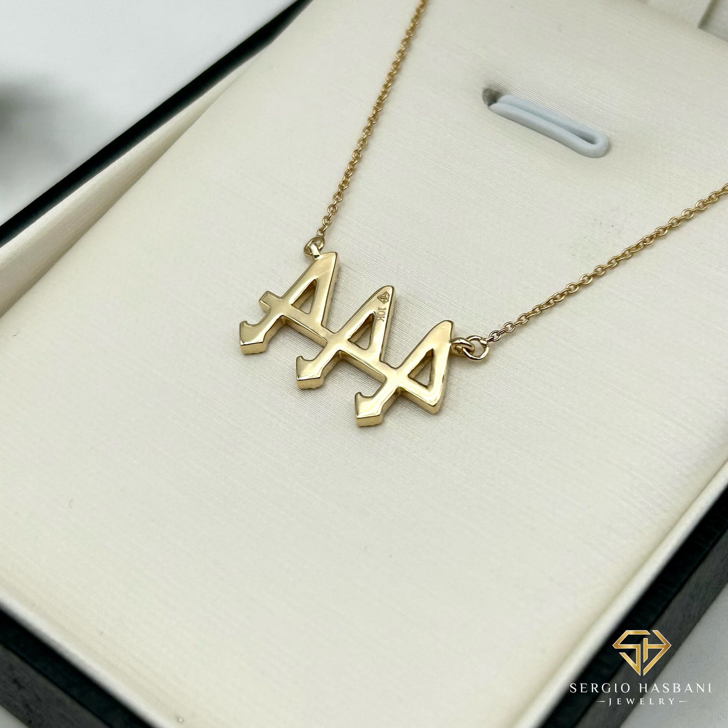 10K 444 Diamond Necklace