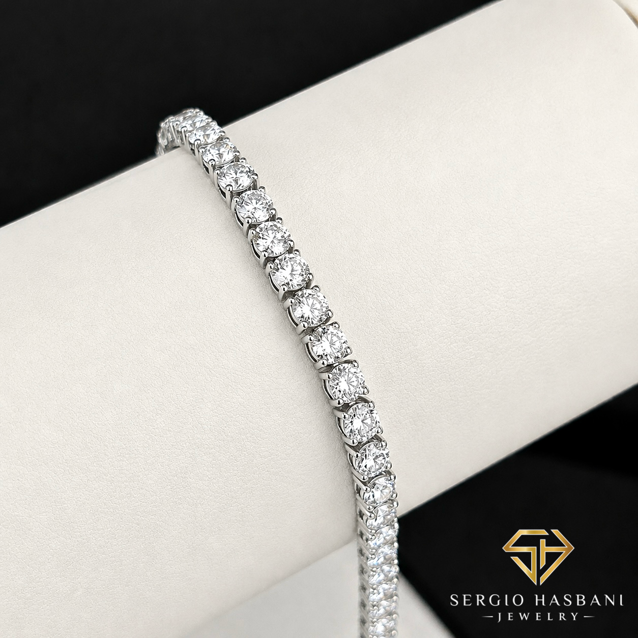 10K 4MM VVS Lab Diamond Tennis Bracelet