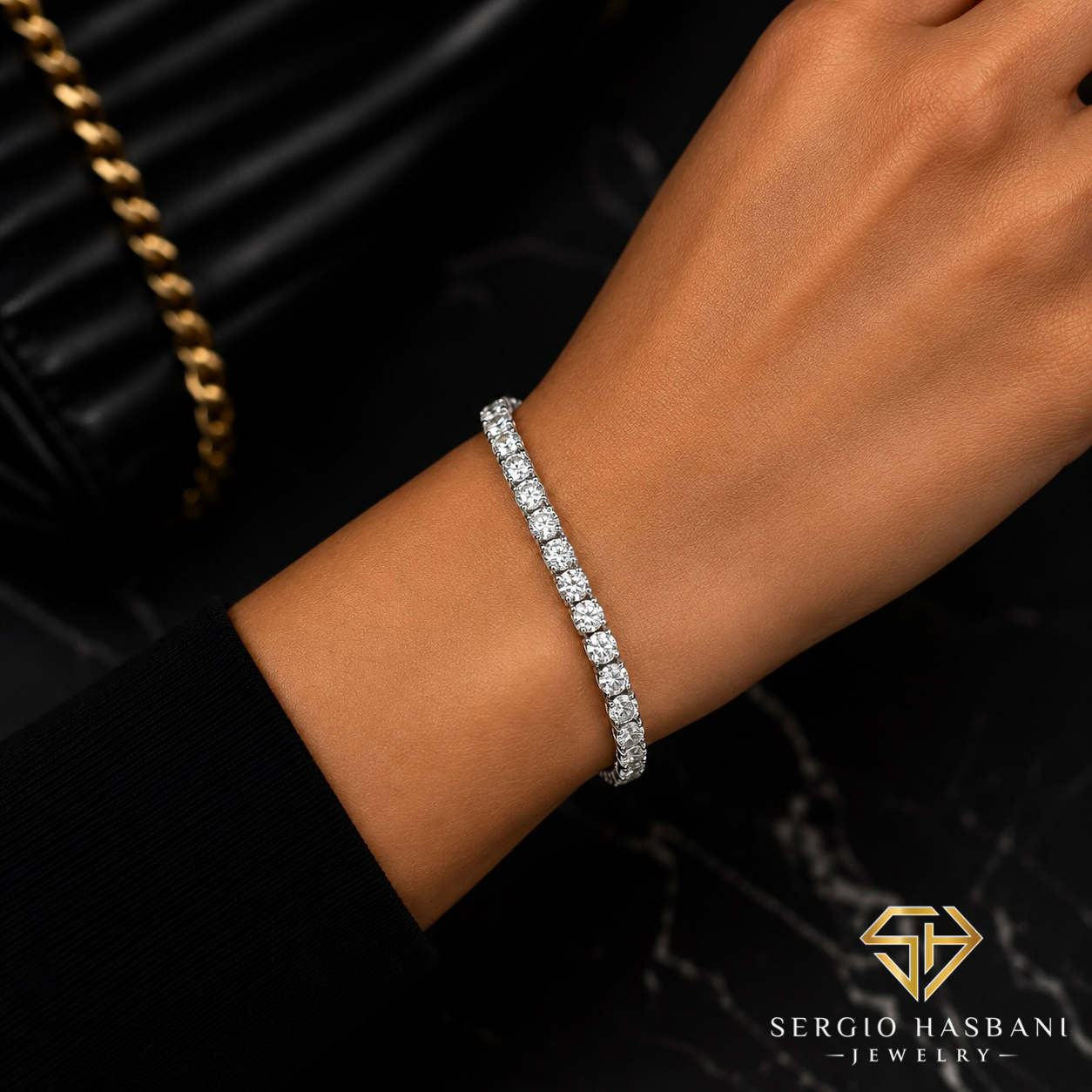 10K 4MM VVS Lab Diamond Tennis Bracelet