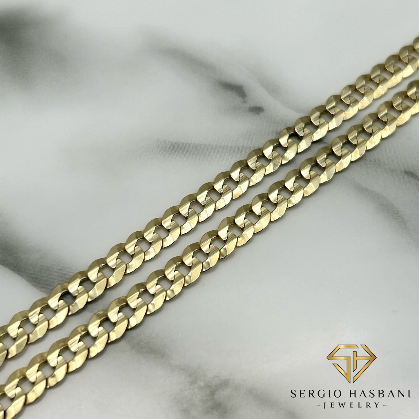 10K 5.2MM Solid Flat Curb Chain