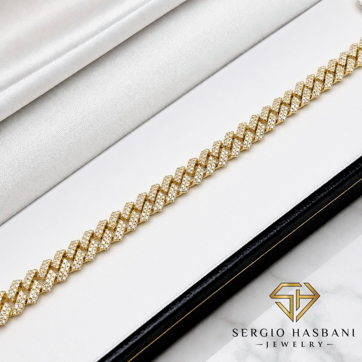10K 6MM Diamond Cuban Bracelet
