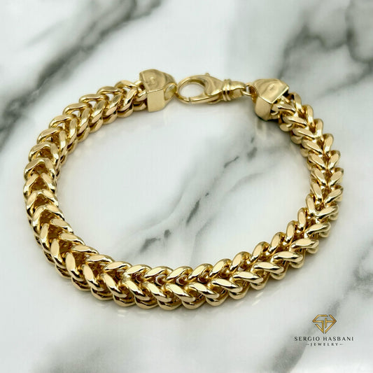 10K 8MM Franco Bracelet