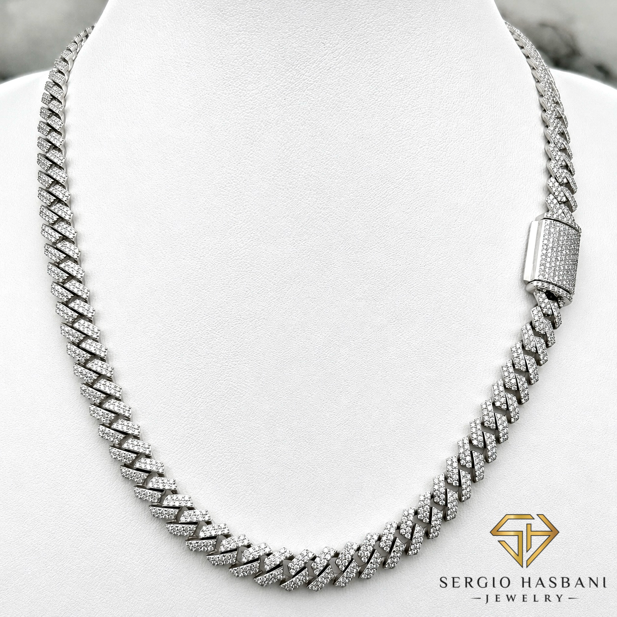 10K 9.2MM VS/SI Diamond Cuban Link Chain