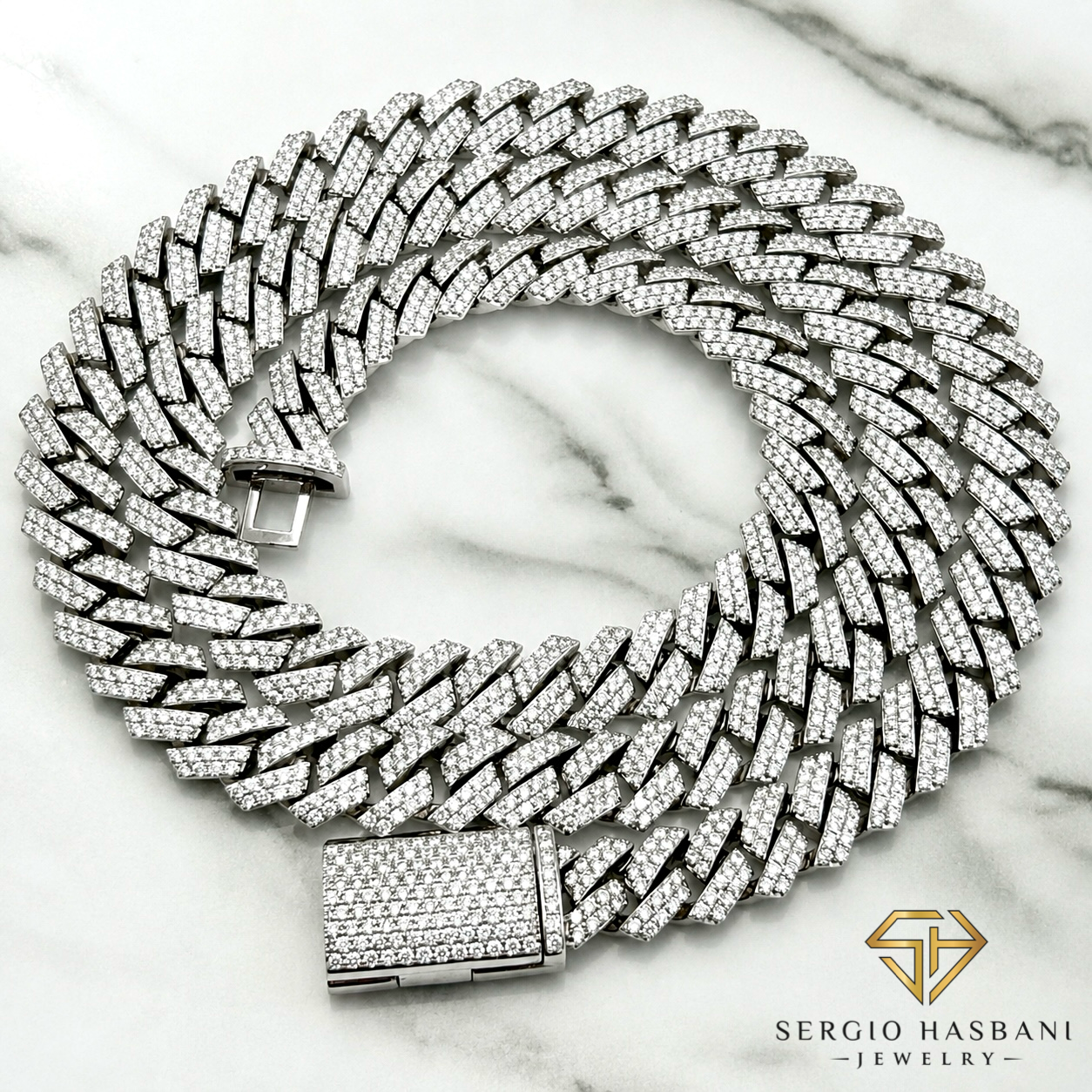 10K 9.2MM VS/SI Diamond Cuban Link Chain