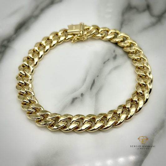 10K 9.5MM Cuban Link Bracelet