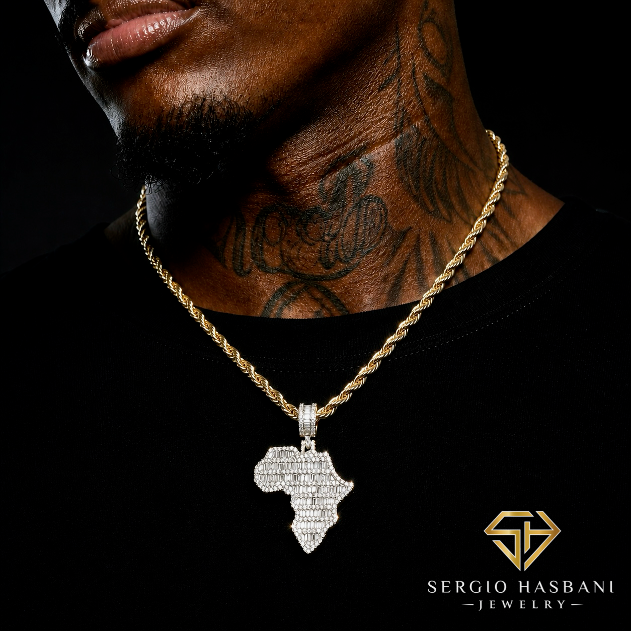 10K AFRICA VVS/VS Lab Diamond Pendant