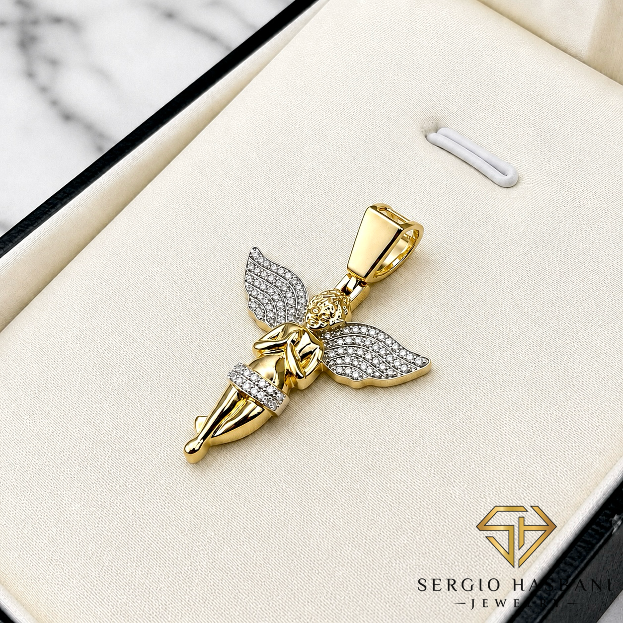 10K ANJELO Diamond Pendant