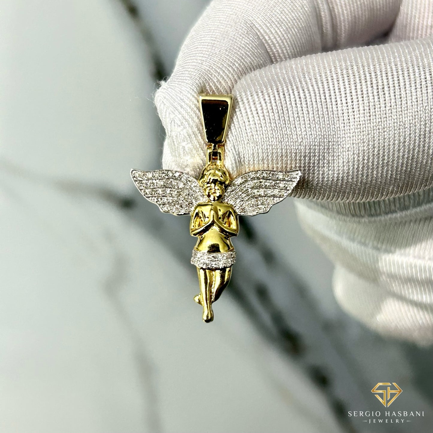 10K ANJELO Diamond Pendant