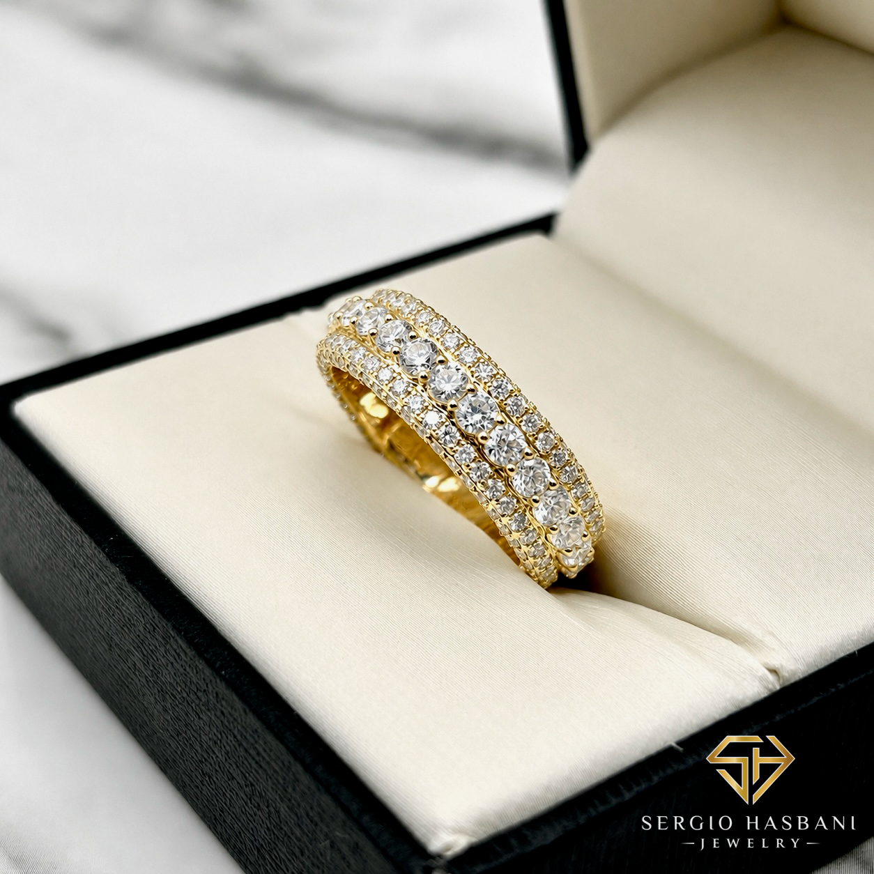 10K BANDO VVS Lab Diamond Ring