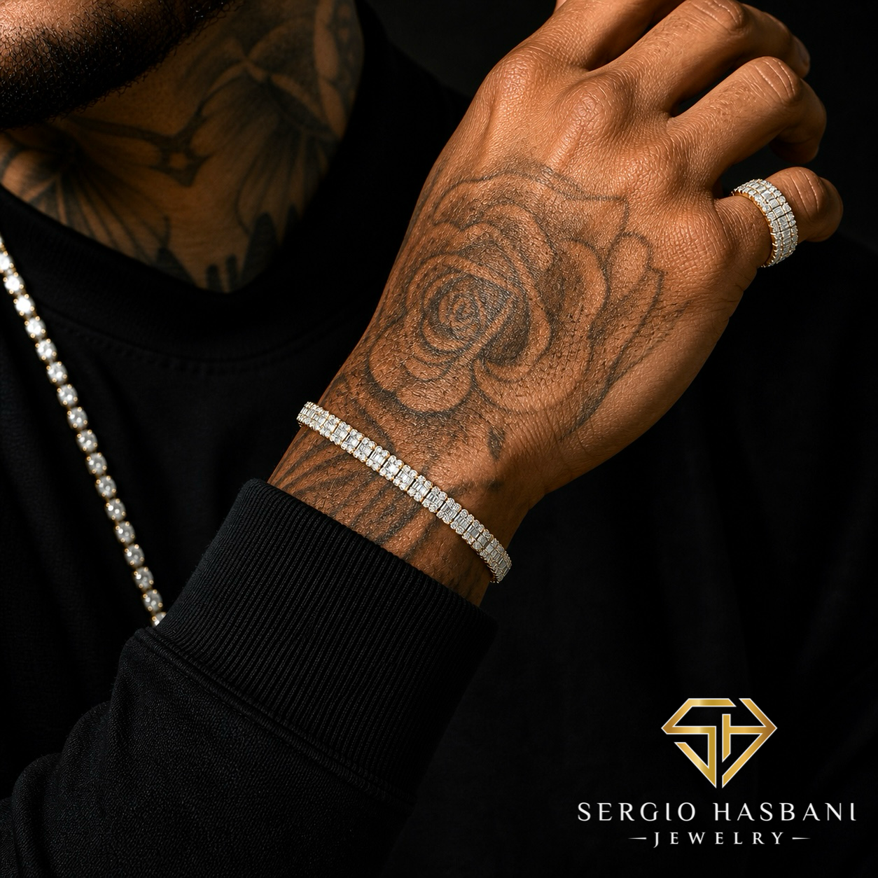 10K BARRIL VVS/VS Lab Diamond Bracelet