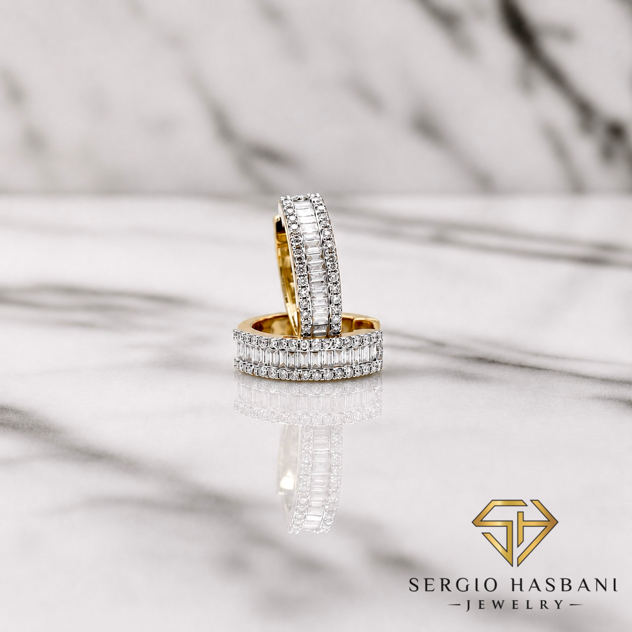 10K BHUGGIES Diamond Earrings