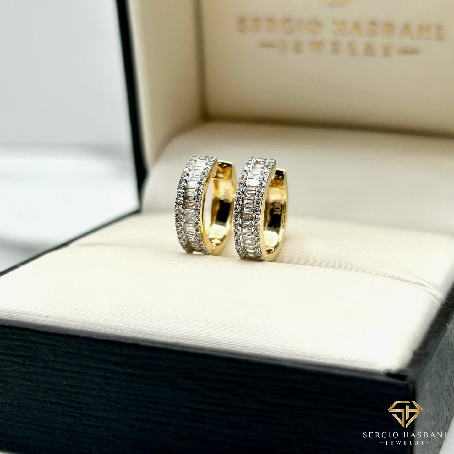 10K BHUGGIES Diamond Earrings