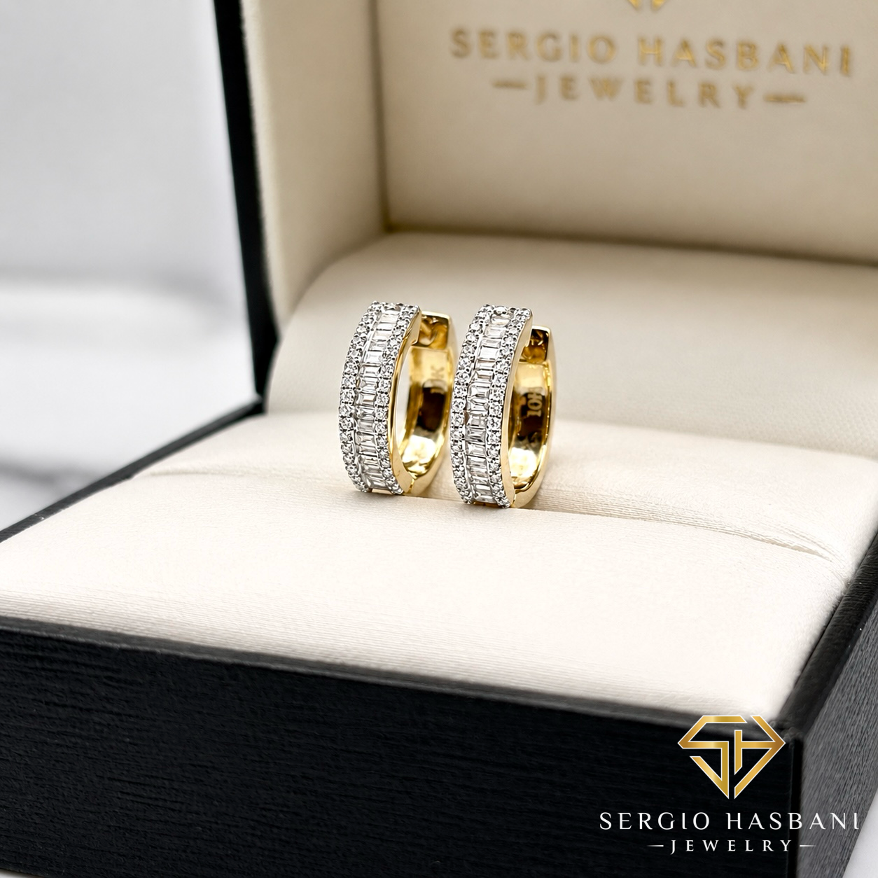 10K BHUGGIES Diamond Earrings