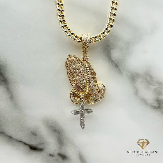 10K BLESSED Diamond Pendant