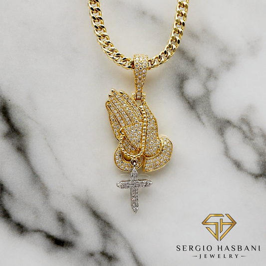 10K BLESSED Diamond Pendant