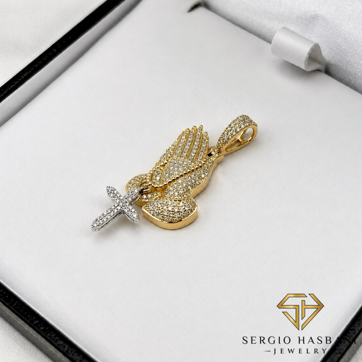 10K BLESSED Diamond Pendant
