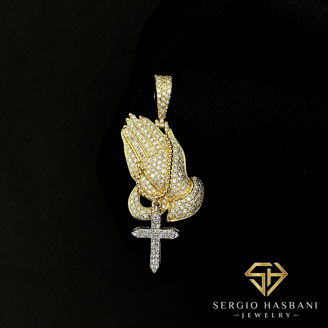 10K BLESSED Diamond Pendant