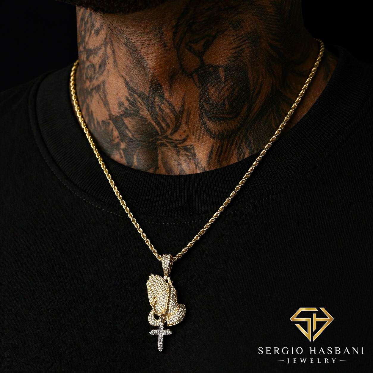 10K BLESSED Diamond Pendant