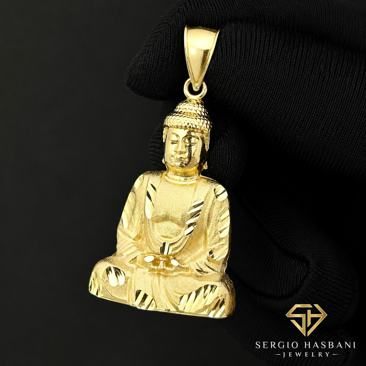 10K BUDDHA Pendant