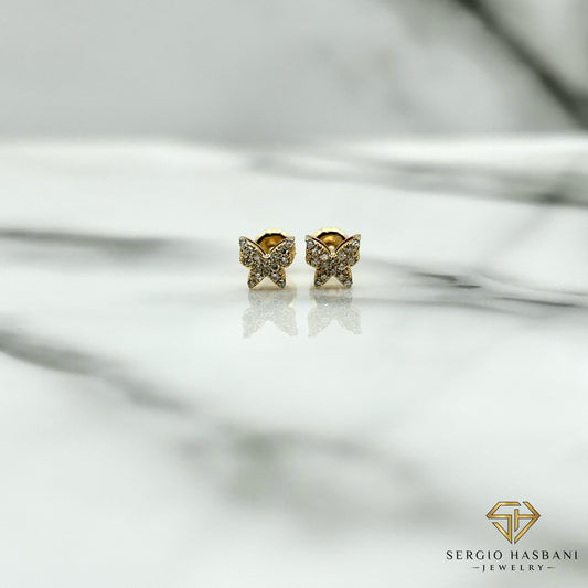 10K BUTTERFLY2 Diamond Earrings