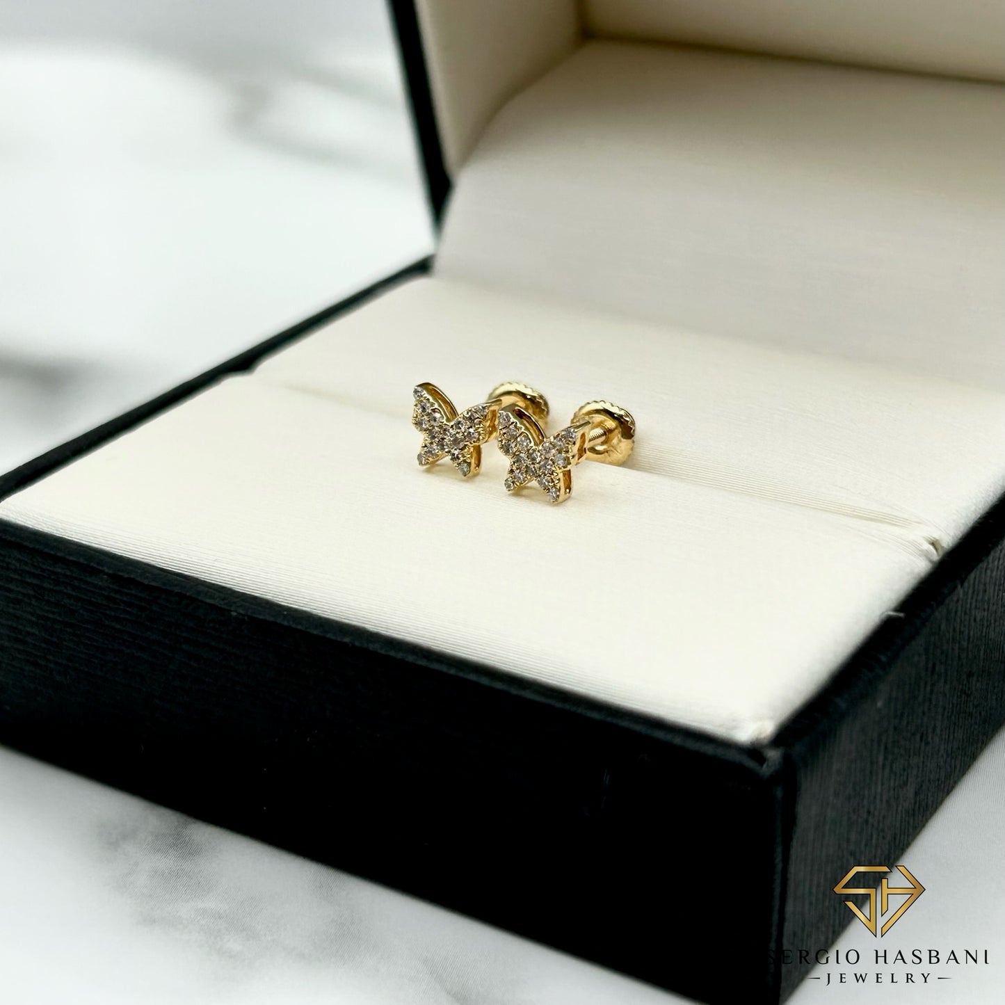 10K BUTTERFLY2 Diamond Earrings