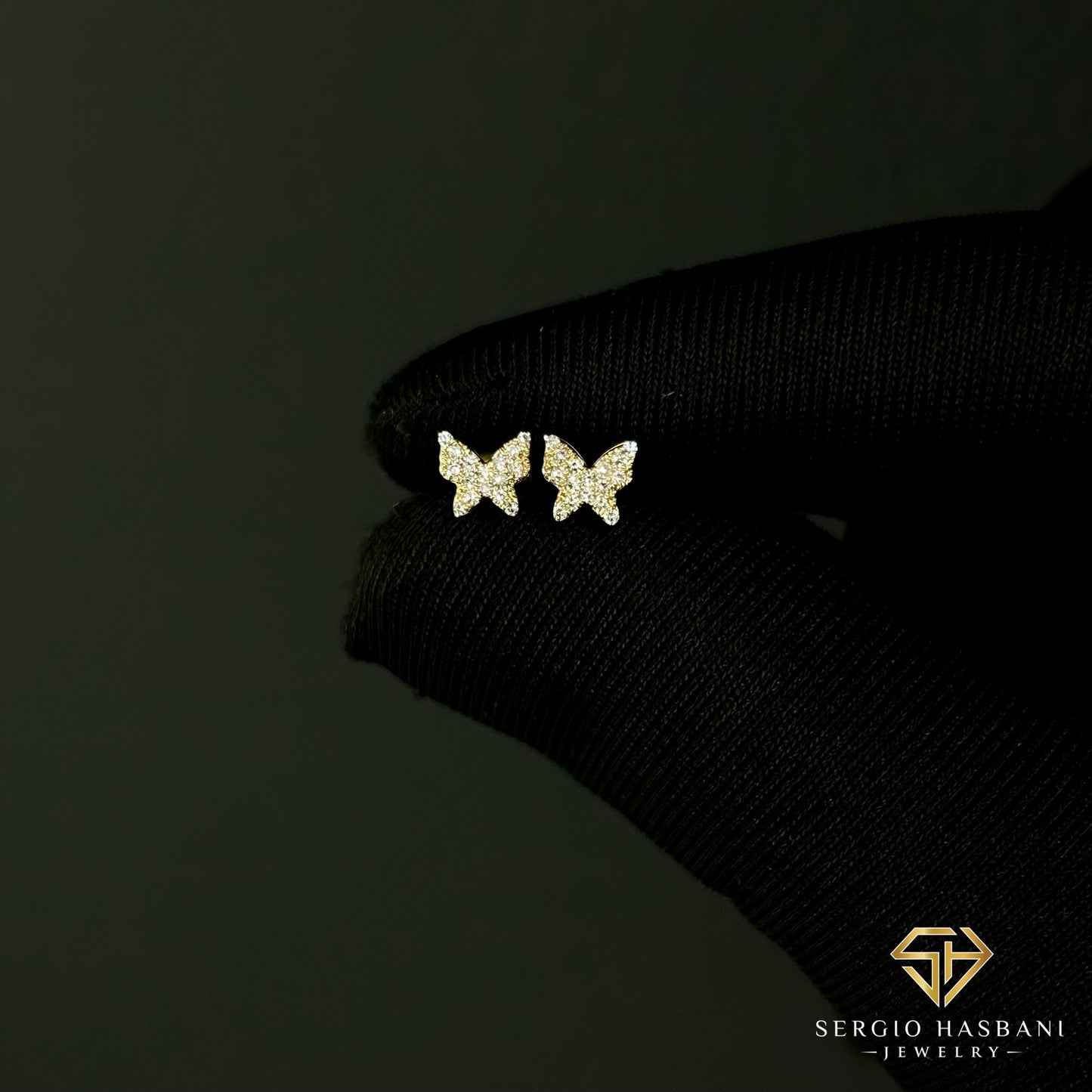 10K BUTTERFLY2 Diamond Earrings