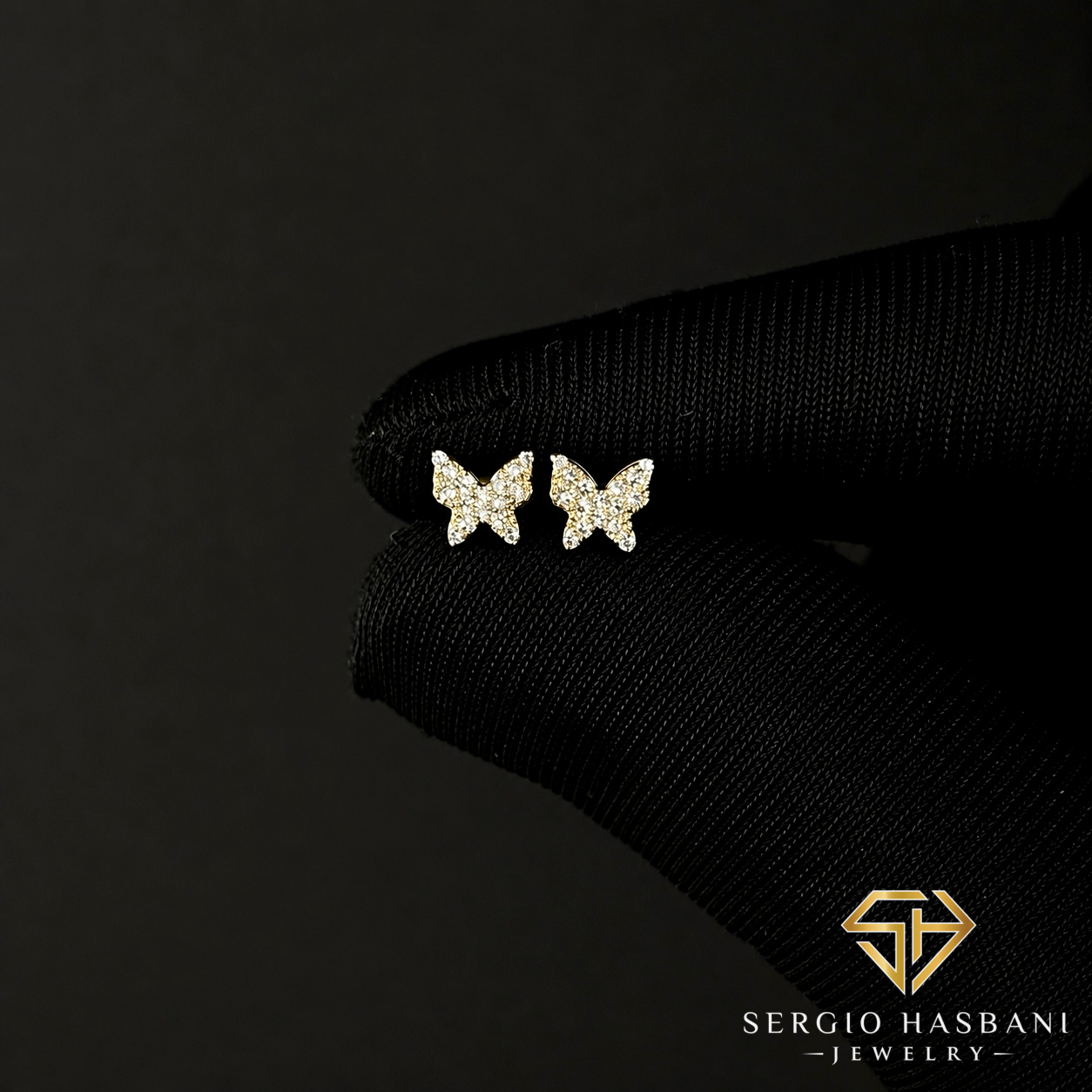 10K BUTTERFLY2 Diamond Earrings