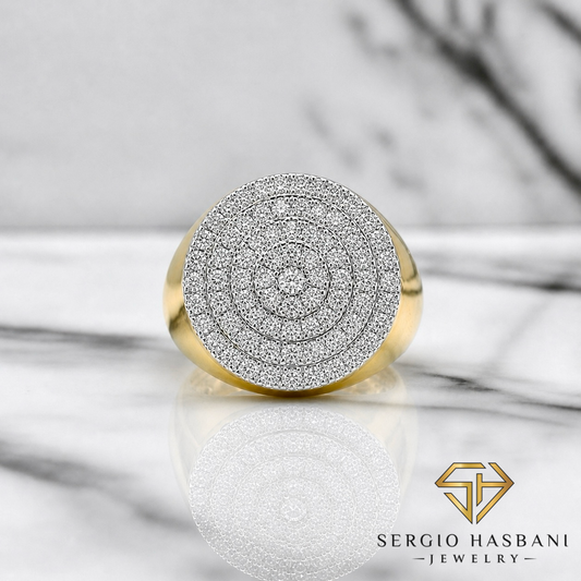 10K CAKE VVS Lab Diamond Ring