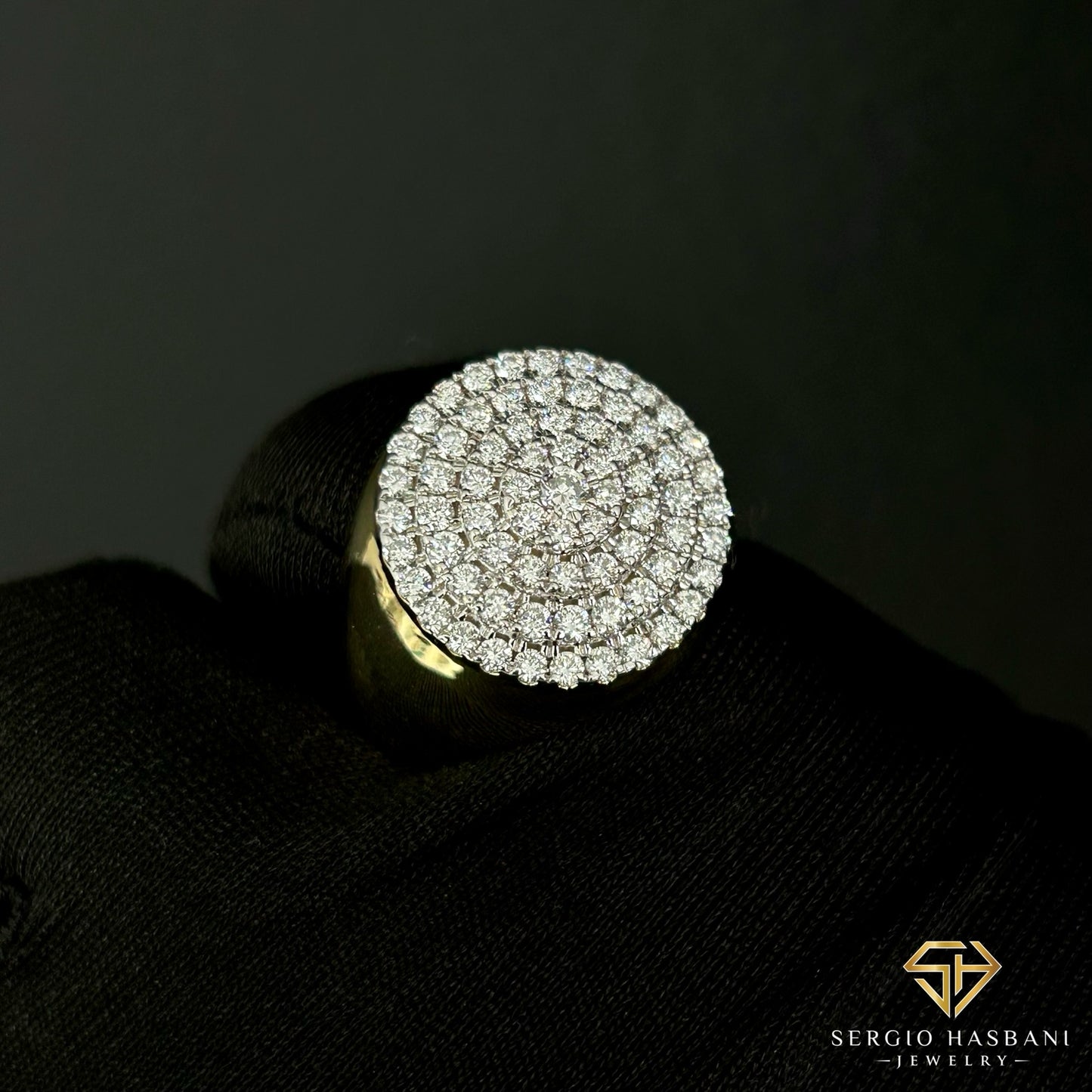 10K CAKE VVS Lab Diamond Ring