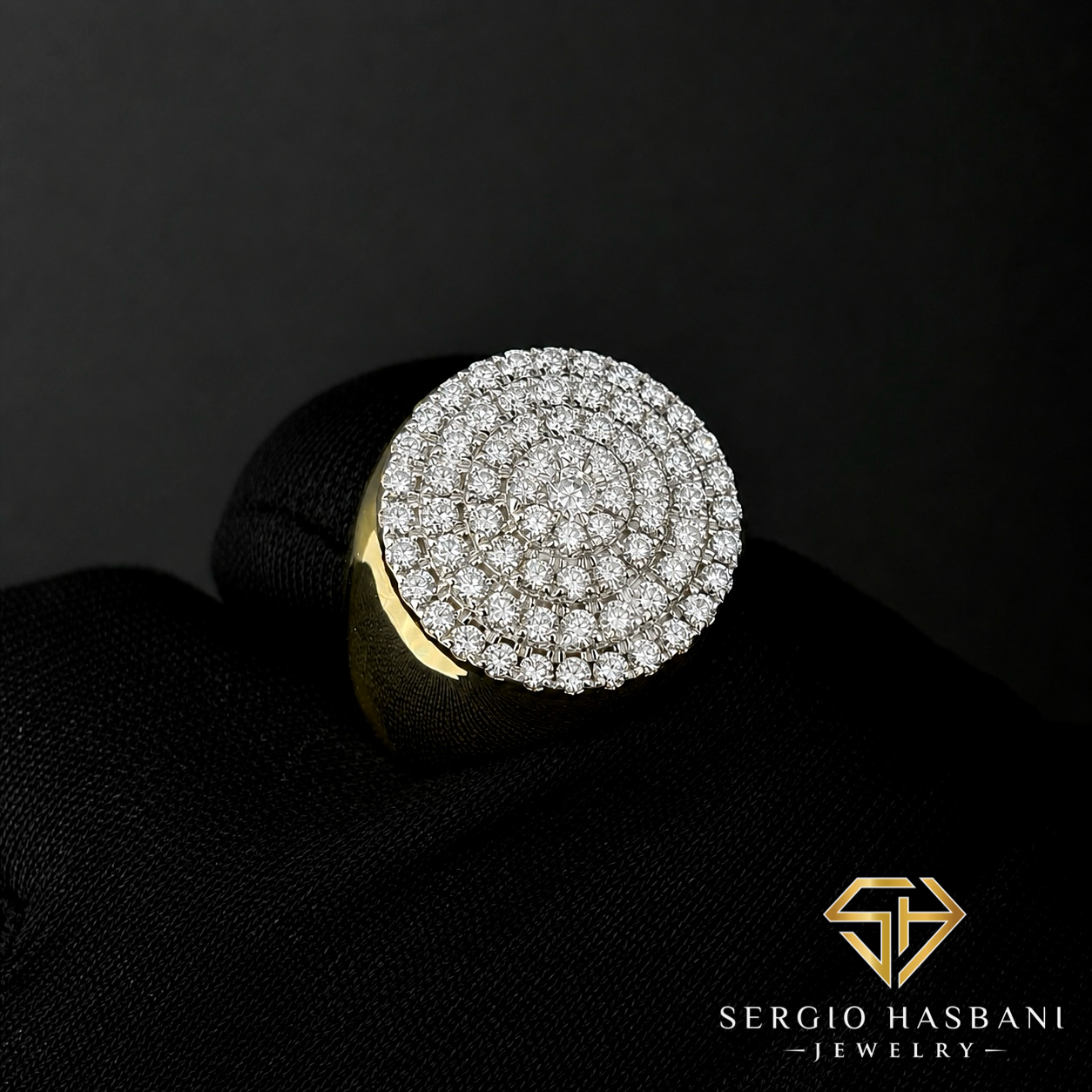 10K CAKE VVS Lab Diamond Ring